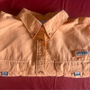 Columbia Sportswear Button Up Shirt Large Fishing Outdoor Vented Performance